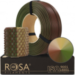 3D plastikas Rosa3D PLA ARMY, 1 kg, 1.75 mm, žalia/ruda/smėlio sp. (kamufliažinė)