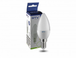 &Scaron;viesos diodų lemputė GTV, LED, 8W, C37, E14, 700 lm, 3000K