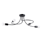 Lubinis &scaron;viestuvas LEVAR 4, 4xE27, max 15 W LED, juodas
