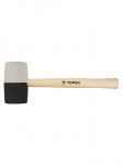 Plaktukas TOPEX, guminis, 63 mm, 680 g