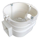 Potinkinė vienvietė montavimo dėžutė, 80x70x47mm, IP20, baltos sp.