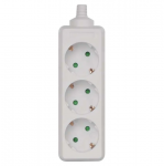 Ilgiklio blokas EMOS, 3 vietų, 230V, 16A, baltas
