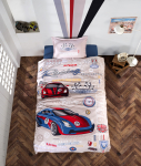 Vaiki&scaron;kas patalynės komplektas CREYA GARAGE, 145 x 210 cm, 50 x 70 cm, 100% medvilnės