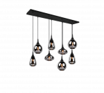 Pakabinamas &scaron;viestuvas TRIO LUMINA, 8 x E14, max 40W, juodos sp., 115 x 20 x h150 cm