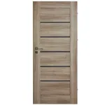 Durų varčia DOMIDOR CARLO B E5, ąžuolo spalvos, su stiklu, 644 x 2030 mm, de&scaron;inė