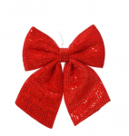 Įsegama kalėdinė dekoracija BOWTIE, t. raudonos sp., 2 x 20 x 24 cm, 1 vnt