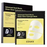 Hidrogelio lak&scaron;tinės veido kaukės COSRX Advanced Snail Mucin Glass Glow Hydrogel Mask, 3 vnt.