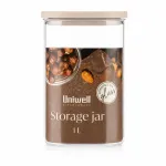 Stiklinis birių produktų indas UNIWELL BARO, 1 L