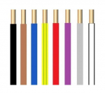 Instaliacinis kabelis, Lietkabelis PV1 (H05V-U), 0,5 mm&sup2;, baltas, 100 m