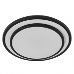 Lubinis LED &scaron;viestuvas LEDVANCE ORBIS BERLIN, 16W, 3000K, 2000lm, juodos sp. &Oslash;30cm
