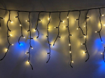 Žybsinti el. lauko girlianda VARVEKLIS, IP65 230-240V, 360LED 17W &scaron;iltai balta sujungiama, 7,1xh0,7m