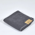 Vonios rank&scaron;luostis GRACCIOZA BEE WAFFLE STORM, tamsiai pilkos sp., 30 x 50 cm