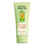 Kondicionierius sausiems ir pūkuotiems plaukams Garnier Fructis Keratin Sleek, 200 ml