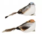 Įsegama kalėdinė dekoracija BIRD, 2 spalvų, 3,5 x 4,5 x 8 cm, 2 vnt
