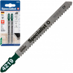 Siaurapjūklio pjūkleliai SPECIALIST+, 75/110 mm, T101B, 10 TPI, CRV, medienai 3-30 mm, 2 vnt.