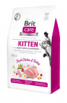 Sausas kačių ėdalas BRIT CARE Healthy Growth, su vi&scaron;tiena ir kalakutiena, 400 g
