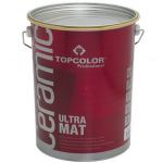 Prailginto džiūvimo lubų dažai TOPCOLOR CERAMIC ULTRA MAT, visi&scaron;kai matiniai, baltos sp., 5 l