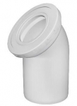 Unitazo alkūnė ANI W 4220, 45&deg;, 110 mm