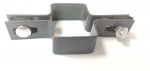 Centrinė stulpo apkaba, pilkos sp., 60 x 40 mm, 2 vnt.