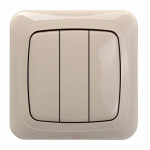 Jungiklis be rėmelio ALFA, 3 klavi&scaron;ų, smėlio sp.