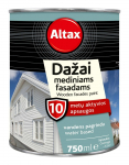 Medinių fasadų dažai ALTAX, &scaron;v. pilkos sp., 0,75 l