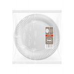 Vienkartinės lėk&scaron;tės ILAJA WHITE, 23 cm, 20 vnt.