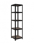Sandėliavimo lentyna Cube 5, 176 x 45 x 45, 5 lentynos, lentynos apkrova 175kg, juodos sp.