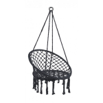 Sėdimas hamakas-sūpynės Boho, 82 cm, juodas