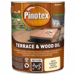 Aliejus terasoms PINOTEX TERRACE OIL, bespalvis, 3 l