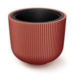 Plastikinis vazonas MILLY, su įdėklu, vario sp., 35 x 29 cm