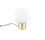 Stalinis &scaron;viestuvas TRIO DIVA, 1xE27, max 1x40W, žalvario/baltos sp., &Oslash;20x26cm