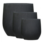 Lauko keraminis vazonas, juodos sp., 51 x 51 x 50 cm