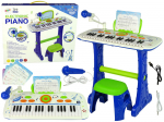 Vaiki&scaron;kas elektrinis pianinas su USB, mėlynas