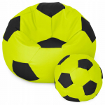 Sėdmai&scaron;is su pufu Ball XXXXL (100 cm), Lime/Black