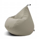 Sėdmai&scaron;is Drop XL Glow , 80x80x80 cm, baltai pilka