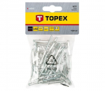 Kniedės TOPEX, 4,8 x 12.5 mm, aliumininės, 50 vnt.