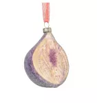 Stiklinis kalėdinis eglės žaisliukas FRUIT, įvairių sp., 4 rū&scaron;ys, 4,8 x 7,5 x 8 cm, 1 vnt