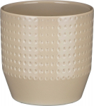 Keraminis vazonas NOLA, smėlio sp., 18 x 16 cm