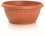 Lauko plastikinis vazonas TERRA, terakotos sp., 30 x 13 cm