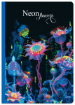 Knyga-sąsiuvinis A4 96lap 70g linija NEON FLOWERS