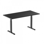 Reguliuojamo auk&scaron;čio stalas Up Up Thor L, 150x75 cm, juoda