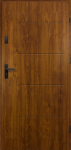 Lauko durys RADEX P55 TYTAN, auksinio ąž. sp., 845 x 2030 mm, kairė