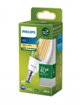 LED lemputė PHILIPS ULTRA EFFICIENT, E14, B35 ,2,3W(=40W), 2700K, 485lm,210lm/W,CL UE SRT4