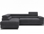 Kampinė sofa - lova Colesio, tamsiai pilka sp., kairinė, 200 x 274 cm x 93 cm