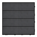 WPC terasinė plytelė MADURO MODULAR, juodos sp., 300 x 300 x 25 mm