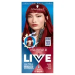 Pusiau ilgalaikiai plaukų dažai Schwarzkopf Live Ultra Brights X Final Fantasy XIV Online, 026 Dark Red
