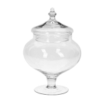 Stiklinis indas SWEET, su dangteliu, 19 x 24 cm, 1 vnt