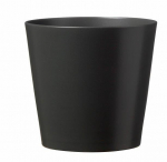 Keraminis vazonas LINE DALLAS ESPRIT, matinės juodos sp., 10 x 8 cm