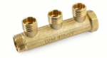 Žalvarinis kolektorius GENERAL FITTINGS, 3/4"x 1/2", 2-jų žiedų
