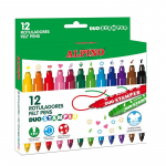 Flomasteriai ALPINO Duo Stamper, 12 sp.
